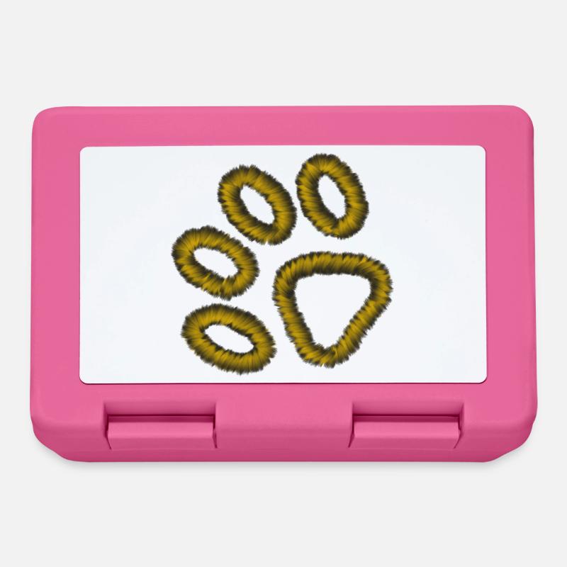 goldene Tiger Pfote - Brotdose - Pink