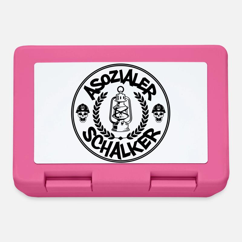 Asozialer Schalker | Farben änderbar - Brotdose - Pink