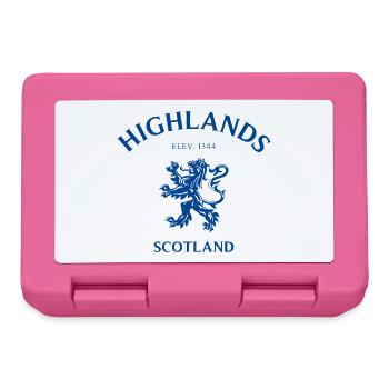 HIGHLANDS Schottland Scotland - Brotdose - Pink - Vorne