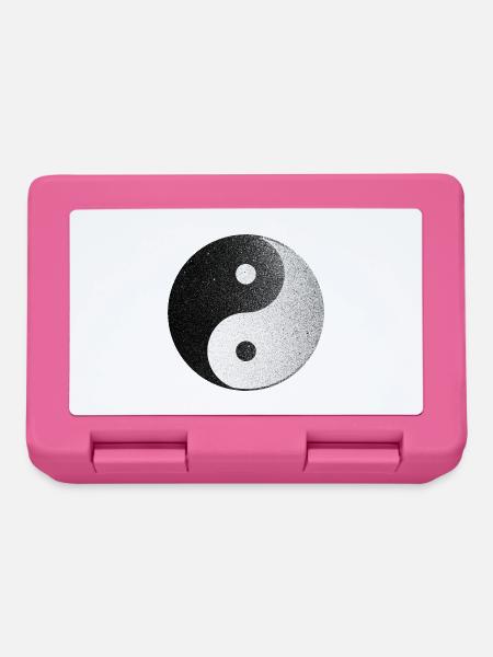 Textured Yin Yang Nebula - Brotdose - Pink