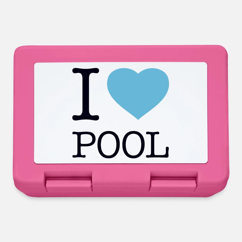 I LOVE POOL - Brotdose - Pink