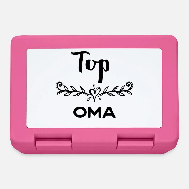 Oma Statement Großmutter Gratulation Superoma - Brotdose - Pink
