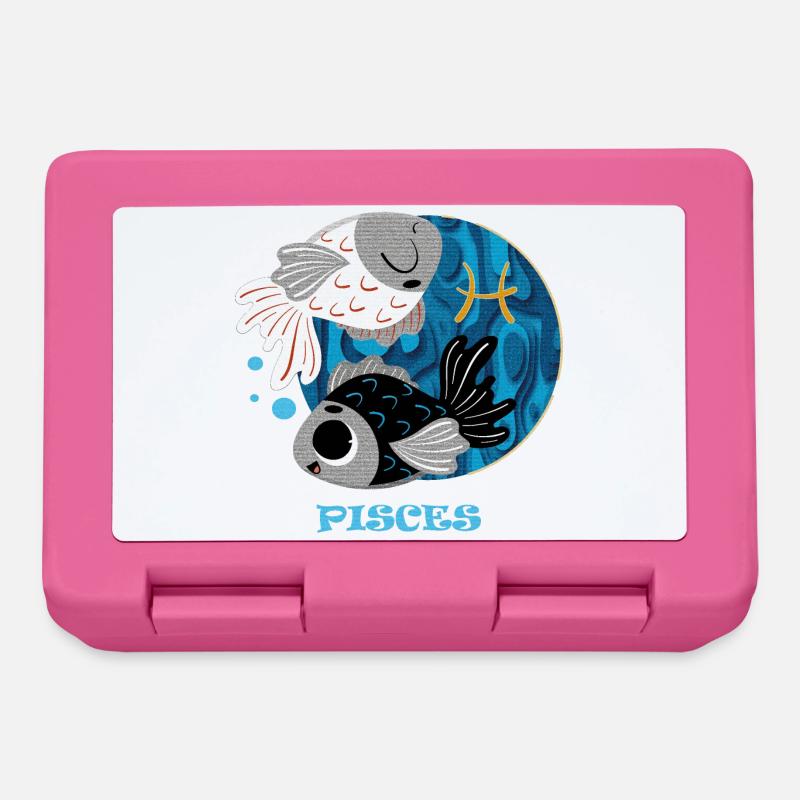 Sternzeichen Fische - Brotdose - Pink