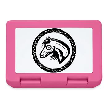 Horse Portrait - Lunchbox - pink - Front