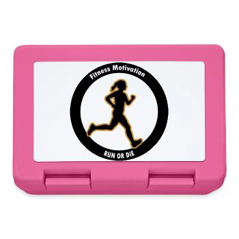 Course Silhouette de la course ou La Motivation - Boîte à goûter - rose - Devant