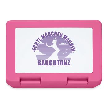 Bauchtänzerin . Echte Mädchen machen Bauchtanz - Brotdose - Pink - Vorne