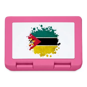 Mozambique blob flag design - Lunchbox - pink - Front