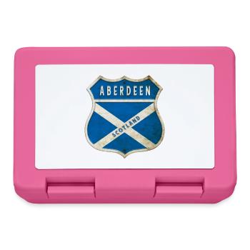 Aberdeen Schottland Wappen Flaggen Design - Brotdose - Pink - Vorne