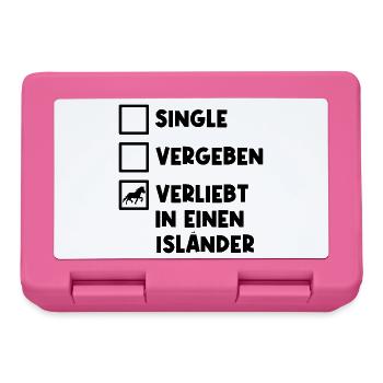 Islandpferde Isländer Pferdeliebe Statement Pferde - Brotdose - Pink - Vorne