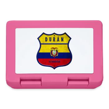 Durán Ecuador Wappen Flaggen Design - Brotdose - Pink - Vorne