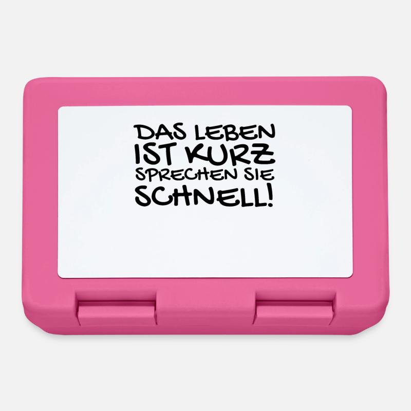 Lustige Sprüche - Brotdose - Pink