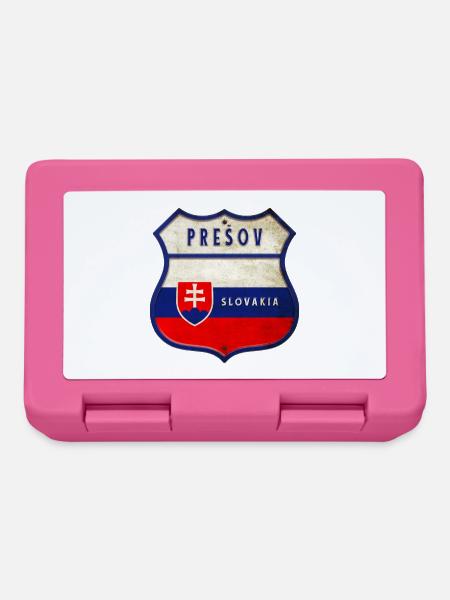 Prešov Slowakei Wappen Flaggen Design - Brotdose - Pink
