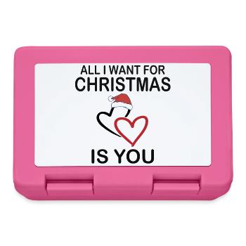 All I want for christmas is you t-shirt - Brotdose - Pink - Vorne