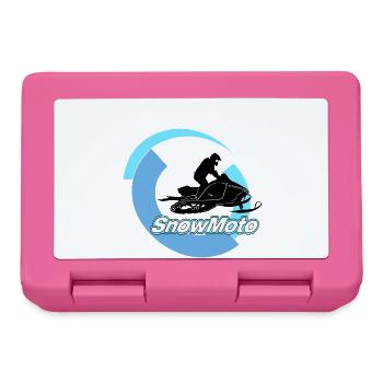 moto neige - Boîte à goûter - rose - Devant