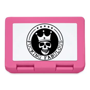 Kronen Schädel Grafik - Brotdose - Pink - Vorne