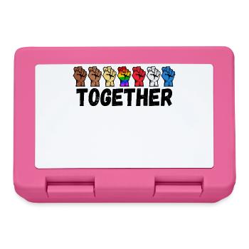 Proud Lgbt Saying Pride Gay Relationship Gay - Lunchbox - pink - Front