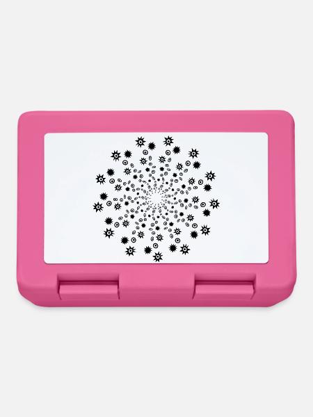 Sternschnuppen - Mandala - Brotdose - Pink