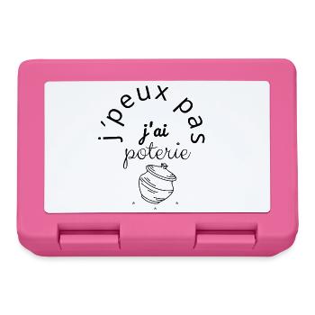 J'Peux Pas J'Ai Poterie - Boîte à goûter - rose - Devant