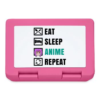 Asian Japan Anemi Statement Manga Cartoon - Lunchbox - pink - Front