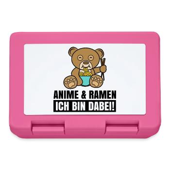 Cool Anime Manga Statement Zeichentrick Popkultur - Brotdose - Pink - Vorne