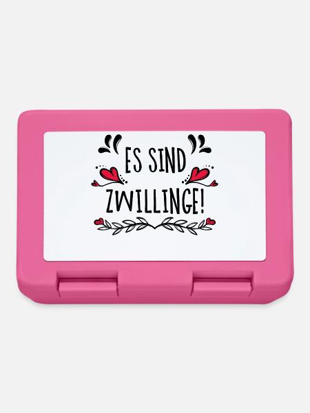 Baby Herz Schwanger Babybauch Schwangerschaft - Brotdose - Pink