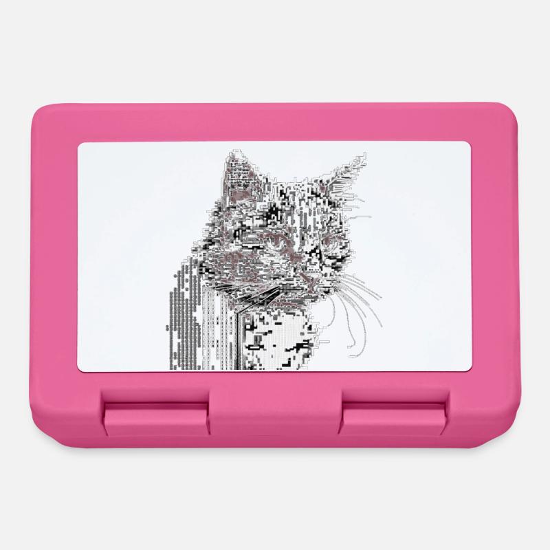 ASCII Cat - Lunchbox - pink
