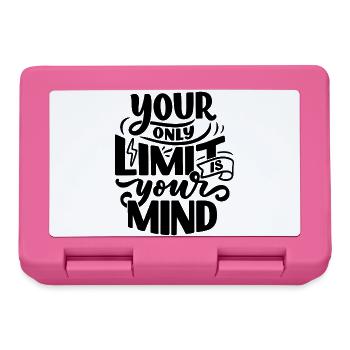 YOUR ONLY LIMIT IS YOUR MIND - Lunchbox - pink - Front