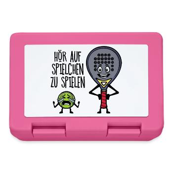 Freizeit Spieler Statement Padel Ball Schläger - Brotdose - Pink - Vorne