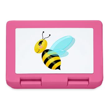 Fliegende anmutige Biene - Brotdose - Pink - Vorne
