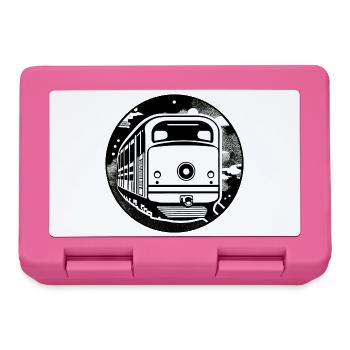 Locomotive, train, railway - Lunchbox - pink - Front