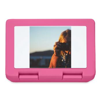 Le photographe - Boîte à goûter - rose - Devant