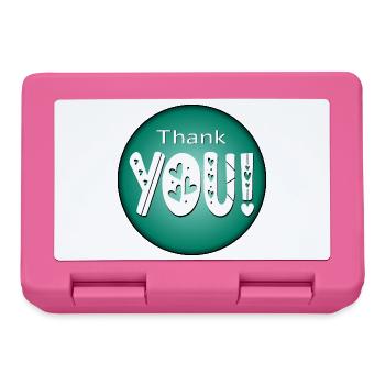 Danke - DANKBAR DANKE - BEZIEHUNG - Brotdose - Pink - Vorne
