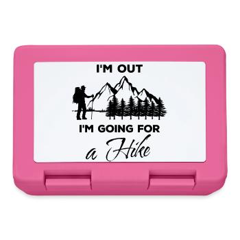 Wandern Statement Wanderer Bergsteigen Berge Natur - Brotdose - Pink - Vorne