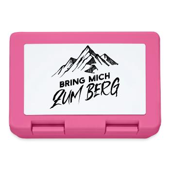 Wanderer Bergsteigen Statement Wandern Berggipfel - Brotdose - Pink - Vorne