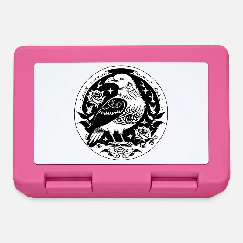 Goth Crow - Lunchbox - pink