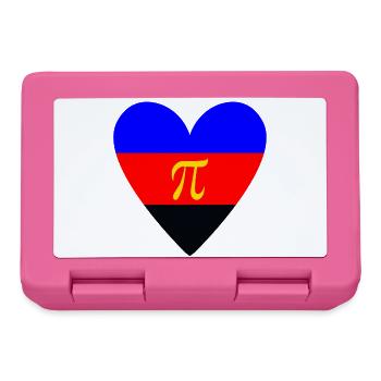 Polyamorie Pride Herzdesign - Brotdose - Pink - Vorne