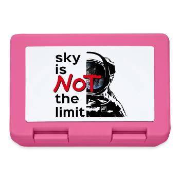 sky is Not the limit black - Brotdose - Pink - Vorne