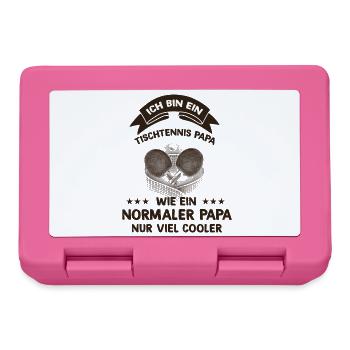 Ich bin ein Tischtennis Papa - Brotdose - Pink - Vorne