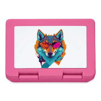Révolte rétro des loups - Boîte à goûter - rose - Devant
