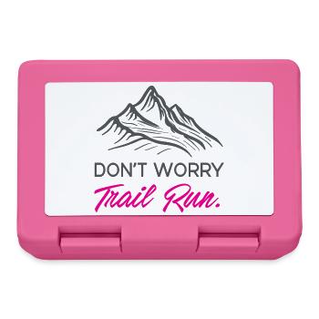 Don't Worry. Trail Run. - Lunchbox - pink - Front