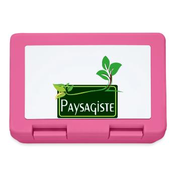 Paysagiste - Boîte à goûter - rose - Devant
