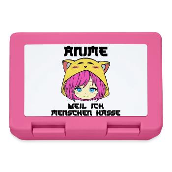 Japanisch Comic Manga Anime Zeichentrick Statement - Brotdose - Pink - Vorne