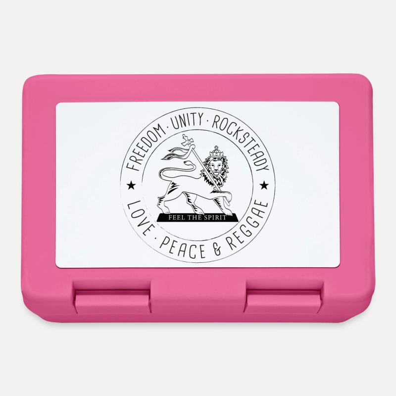 Freedom Unity Rocksteady with conquering lion - Lunchbox - pink