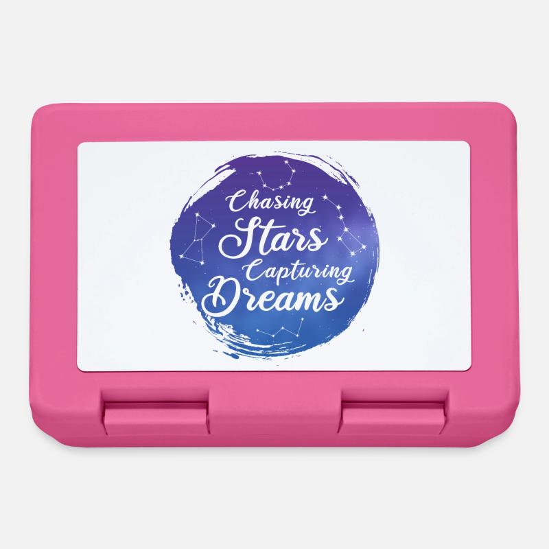 Chasse aux étoiles qui rêvent - Boîte à goûter - rose