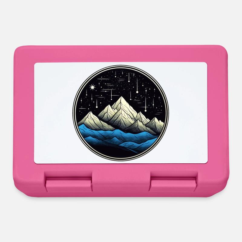 Montagne étoilée comète 01 - Boîte à goûter - rose