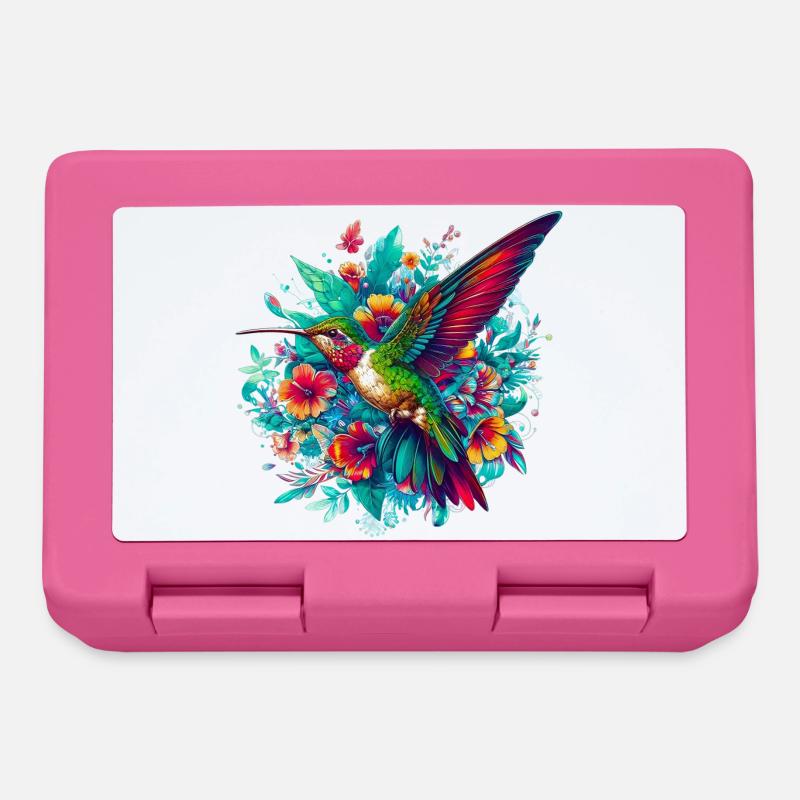 Colibri - Boîte à goûter - rose