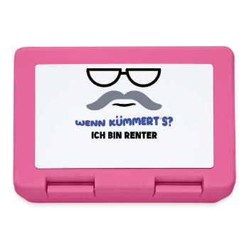 Ruhestand Statement Pensionist Pension Abschied - Brotdose - Pink - Vorne