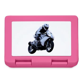 Motocyclette - Boîte à goûter - rose - Devant