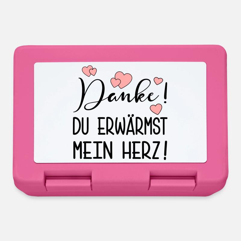 DANKE SPRÜCHE - DANKBARKEIT AUSDRÜCKEN - Brotdose - Pink