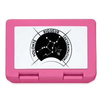 design vierge - Boîte à goûter - rose - Devant